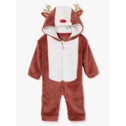 Combinaison bébé esprit renne de Noël moka