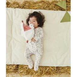 Dors bien bébé en coton bio blanc imprimé fruité et fleuri –  – Soldes