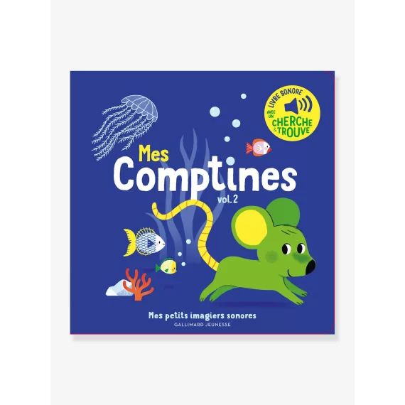Livre sonore Mes comptines vol. 2 GALLIMARD JEUNESSE jaune