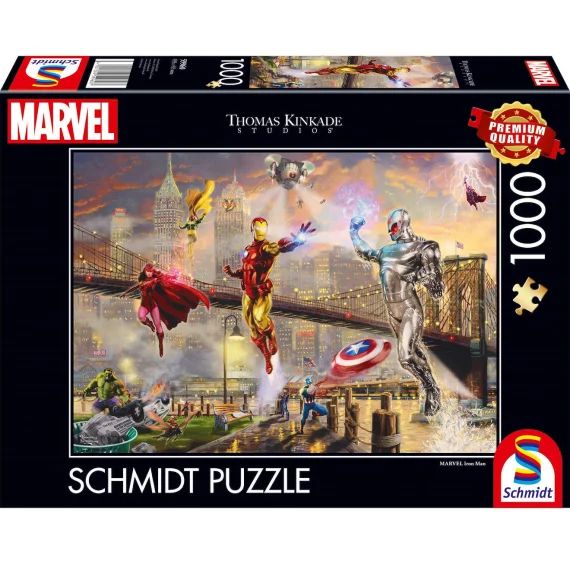 Puzzle Marvel Iron Man 1000 Pcs Noir