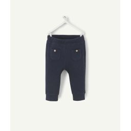 Le pantalon bleu marine en rembourrage recyclé et coton bébé –  – Soldes