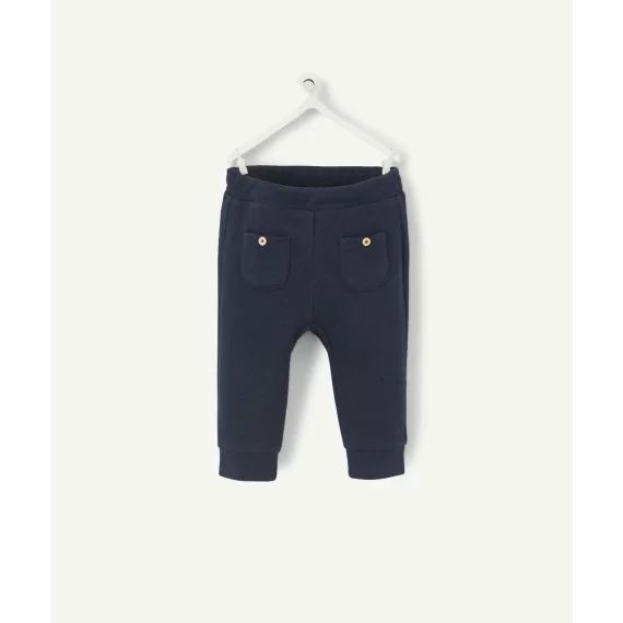Le pantalon bleu marine en rembourrage recyclé et coton bébé –  – Soldes