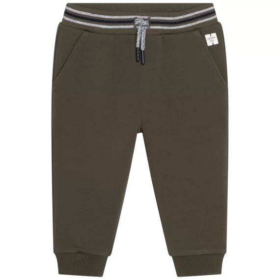 Pantalon molletonné extensible Garçon Vert
