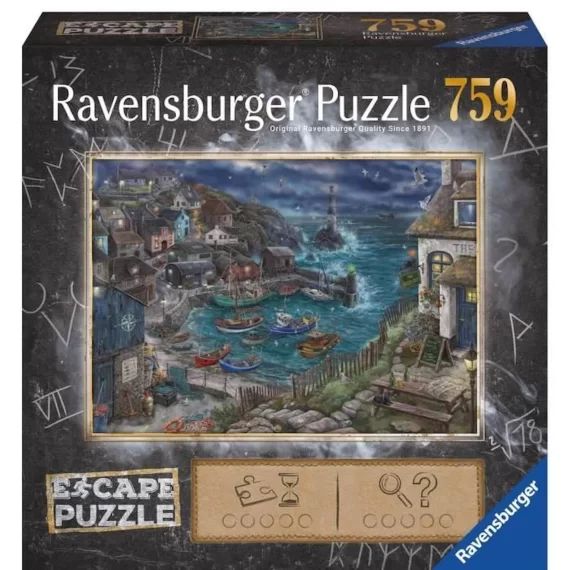 Escape puzzle Le phare – Le phare – Pour adultes et enfants dès 12 ans – 759 pièces – 17528 – Ravensburger bleu
