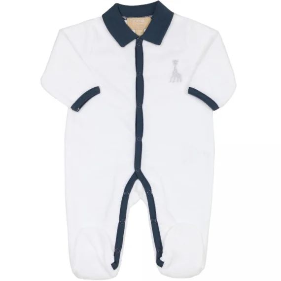 Pyjama en velours blanc Sophie la girafe (3 mois)