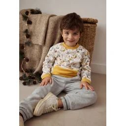 Pantalon Bébé En Molleton Abou Gris