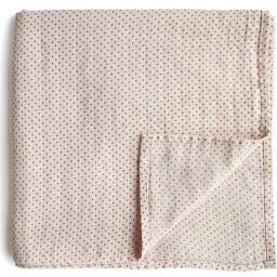 Maxi Lange En Coton Bio Ecru, Rouge