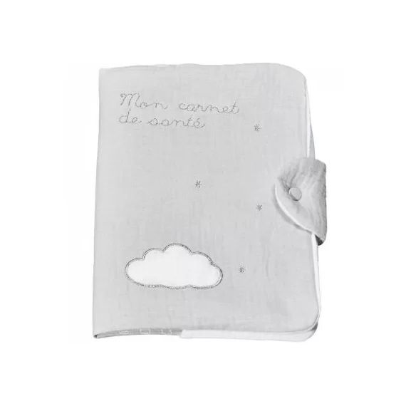 Protège carnet de santé Lily grey