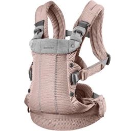 Porte-bébé Harmony Mesh 3D rose poudré