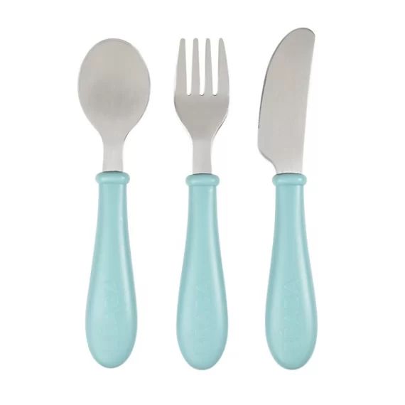 Set Couverts Inox Béaba – Airy Green