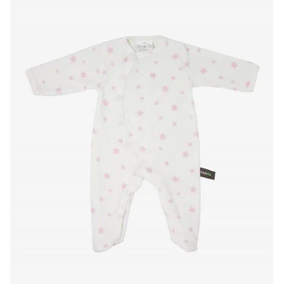 Pyjama Bébé En Coton Bio Imprimé Étoiles Rose