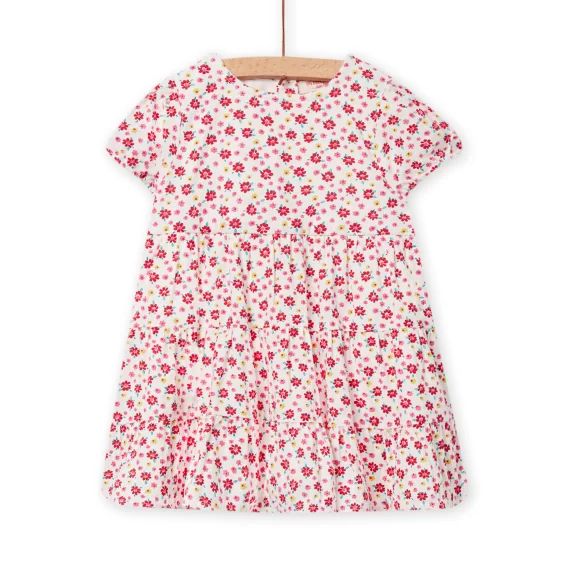 Robe Écrue À Imprimé Fleuri Bébé Fille