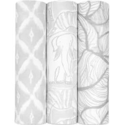 Lot de 3 maxi langes Silky soft Culture Club (120 x 120 cm)