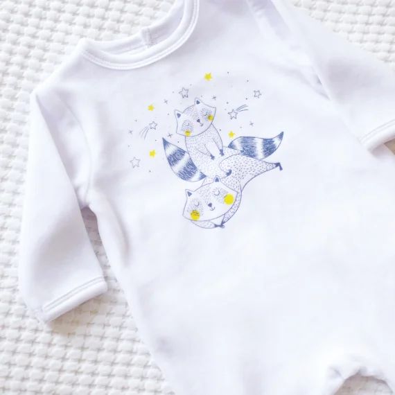 Pyjama avec imprimé Garçon Blanc