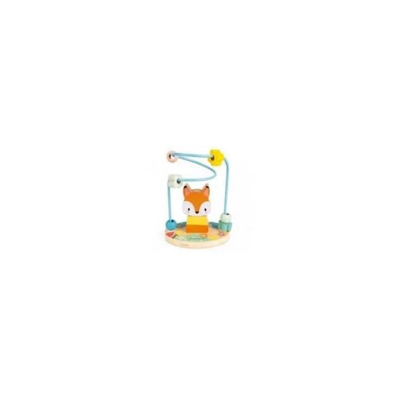 Jouet En Bois – Janod – Renard Looping Pure – Jaune – Mixte – A Partir De 9 Mois Jaune
