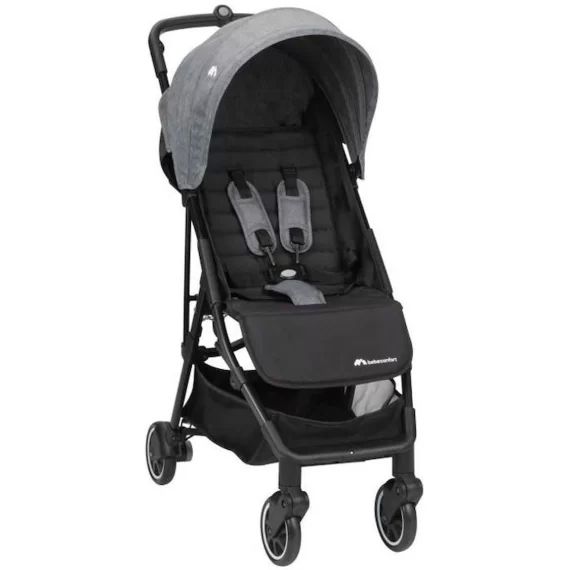 BEBECONFORT Poussette canne ultra compacte Teeny 3D, 4 roues, De la naissance à 4 ans environ (22kg), Black Chic noir