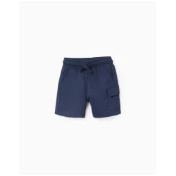 Short De Jogging Avec Poche Cargo Bleu Foncé