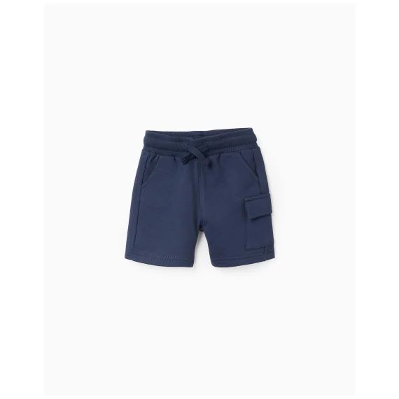 Short De Jogging Avec Poche Cargo Bleu Foncé