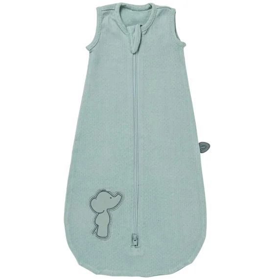 Gigoteuse légère en coton vert sauge Luna & Axel TOG 0,5 (60 cm)