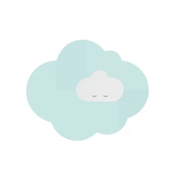 Tapis de jeu pliable nuage vert menthe (175 x 145 cm)