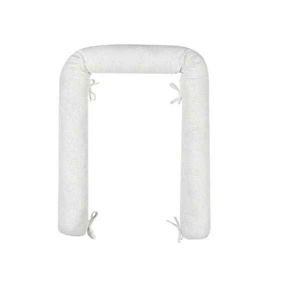 Tour de lit traversin en coton blanc Susie & Bonnie (180 cm)