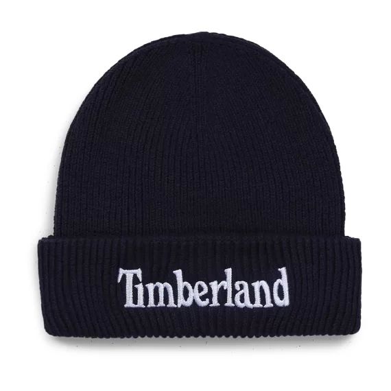 Bonnet en tricot en coton Garçon Bleu