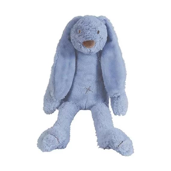 Peluche Lapin Richie bleu 28 cm – Happy Horse – Pour Enfant – Intérieur bleu