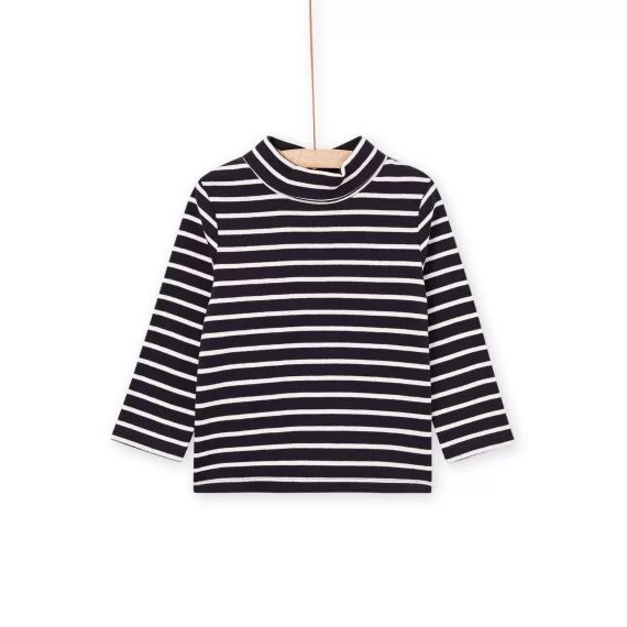Sous-pull Écru Et Bleu Marine À Rayures – Bleu nuit