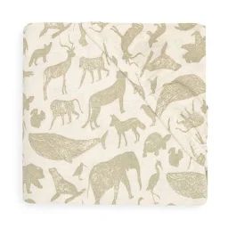 Drap-housse Jersey Animaux Vert Olive 60 X 120 Cm – Jollein – Lit Bébé Vert