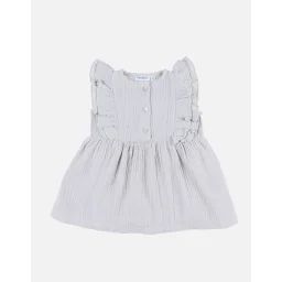 Robe Mousseline De Coton Beige