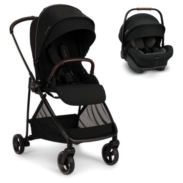 Poussette Nuna Ixxa – Riveted + Coque Auto Arra Next – Caviar