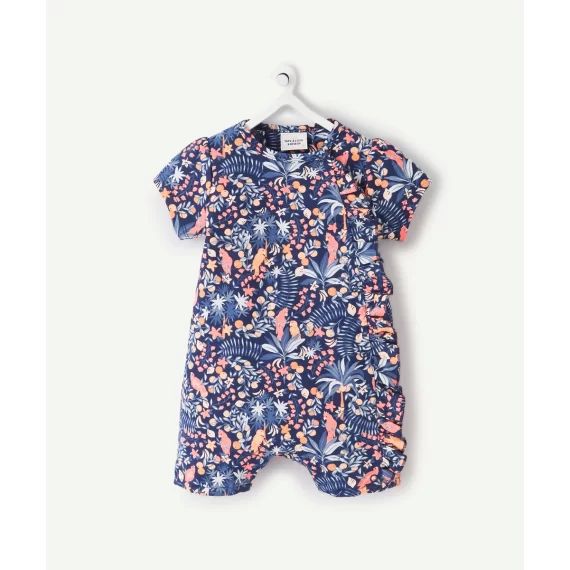 Le dors bien short imprimé tropical en coton biologique –  – Soldes