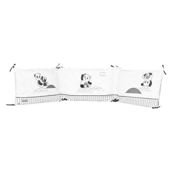 Tour De Lit Bébé Chao Chao – Sauthon – Blanc – Coton – 190x19cm Blanc