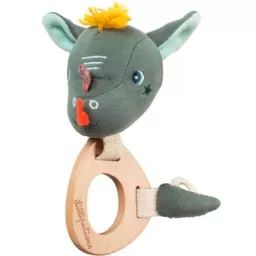 Hochet en bois éco Joe le dragon
