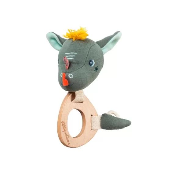 Hochet en bois éco Joe le dragon
