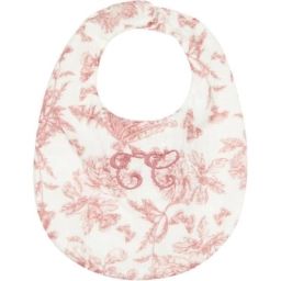 Bavoir à pression Toile de Jouy (taille 1)