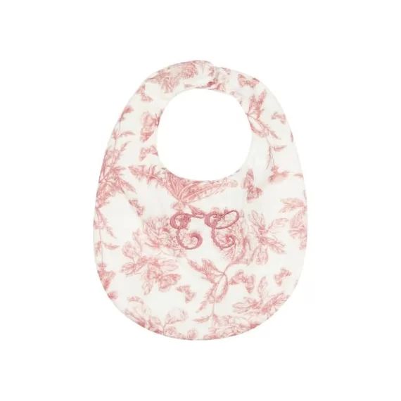 Bavoir à pression Toile de Jouy (taille 1)
