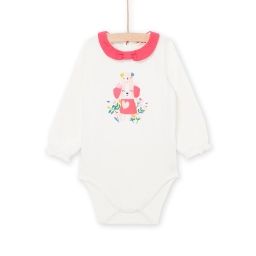 Body À Manches Longues À Imprimé Fantaisie – Ecru