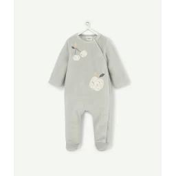 Dors bien en velours et coton biologique imprimé fruits –  – Soldes
