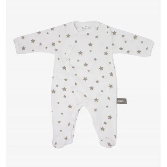 Pyjama Bébé En Coton Bio Imprimé Étoiles Beige
