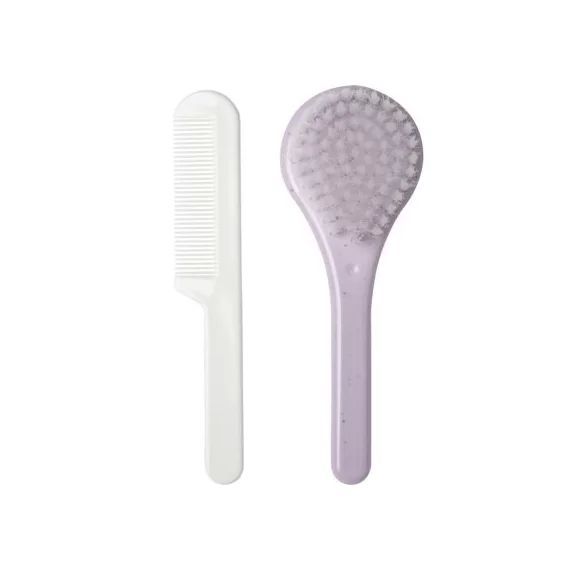 Set de coiffure brosse et peigne Speckles Lila
