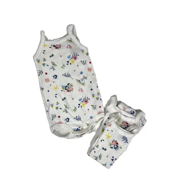 Lot de 3 bodies bretelles fille 6 mois