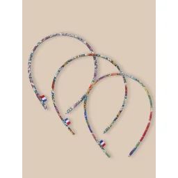 Lot De 3 Fins Serre-têtes En Tissu Liberty Lib Meadow Song