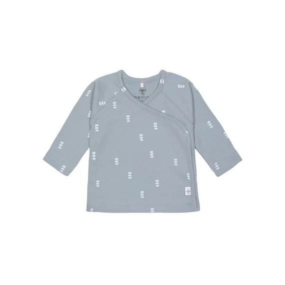 Tee-shirt kimono Blocks bleu clair (0-2 mois)