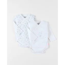 Set De 2 Bodies En Coton Blanc