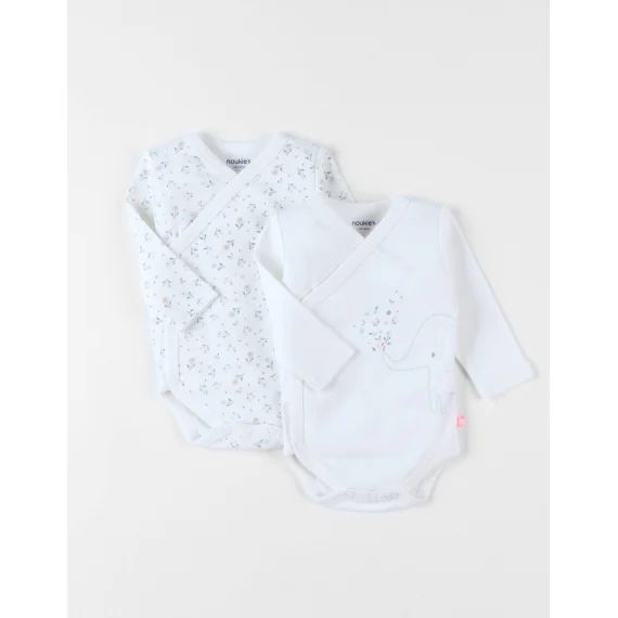 Set De 2 Bodies En Coton Blanc