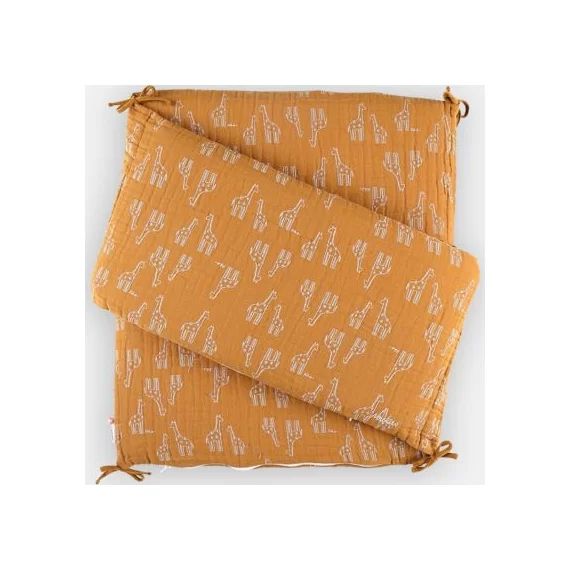 Tour de lit respirant ocre (pour lits 60×120 cm ou 70×140 cm)