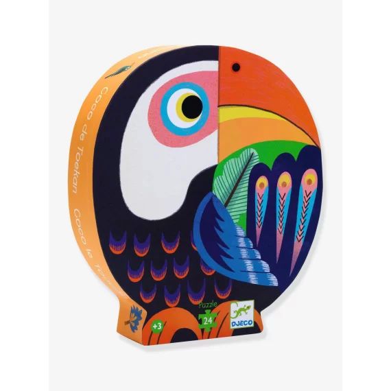 Puzzle 24 pièces Coco le Toucan DJECO bleu