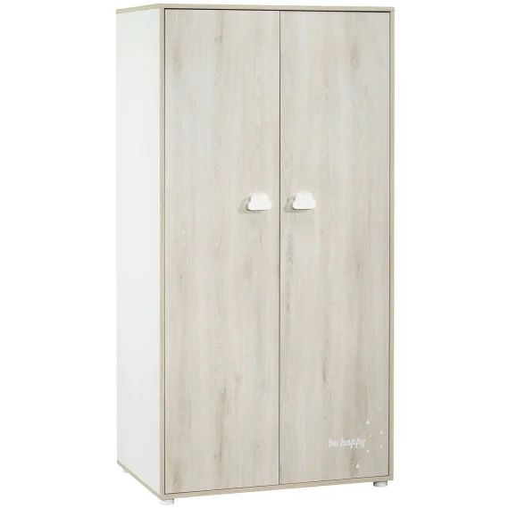 Armoire 2 portes Smile hêtre cendré