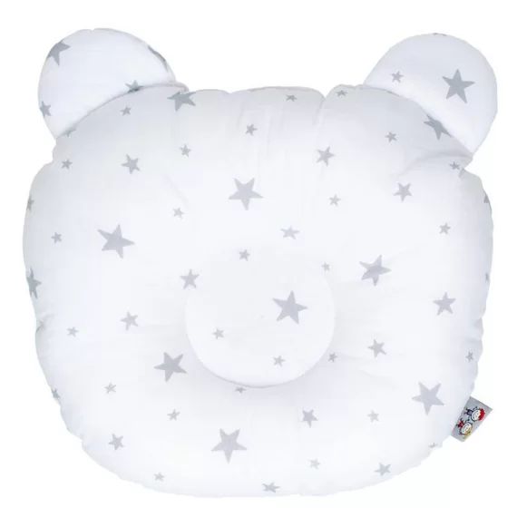 Sevira Kids – Coussin anti tête plate en coton Stella – Blanc – 30 cm x 25 cm blanc